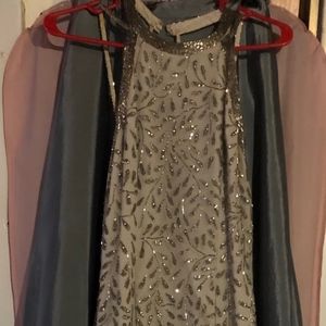 Stunning beaded silk gown